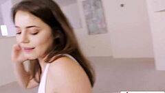 hot pov blowjob and dick riding with that nasty brunette stepsis kylie quinn, so intense