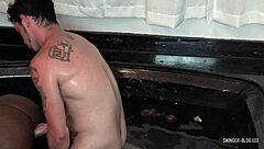 Ebony Beauty Drilled In Jacuzzi Threesome