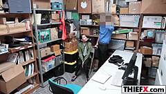Jade's office mishap with a monster cock