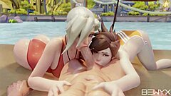 Ball Sucking Sluts In 3D Compilation