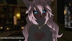 Reading lewd stories in VR while masturbating with vibrator to orgasm in real life