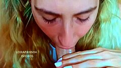 Cute Petite Green-Eyed Stepsister Performs Incredible Deepthroat Blowjob On Horny Cock.