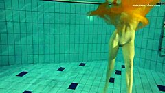 Nastya Rips Clothes to Show Naked Body in Pool