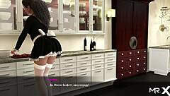 fashion business episode with a maid taking off her clothes