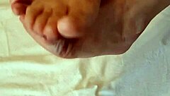 granny mariaold swaps stockings for foot bliss