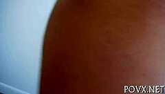 Sexy girlfriend receives seduced and fucked with rough blowjob and pov orgasm.