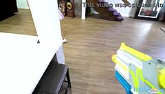 horny teen summer col gets hammered by old danny steele outdoors.