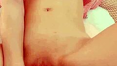 Tiny Asian Teen Rides Huge Dildo And Cums Hard