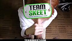 Girl Blows Guy, Gets Fucked, And Covered In Cumshot