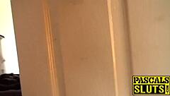 Dominated Blonde Sub Sucking Cock