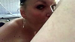 Curvy amateur Jenna Jaymes gives deepthroat and receives facial in 1080p