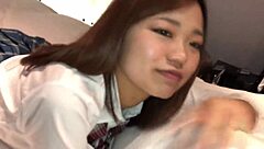 maa-chan in love hotel uniform titty fucks and cums twice