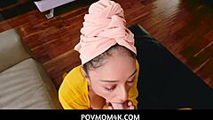 Small tits Latin stepmom gets POV banged hard in group!