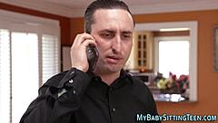 Teen Babysitter Riding Hard in Wild High-Definition Action, Wanna See More?