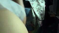 Latina milf with big ass moves her pussy in intense action