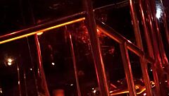 Is Frankie stripping in hot stockings? Watch her tease with heels and ripped clothes in retro style.