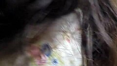 Latina milf with big ass moves her pussy in intense action