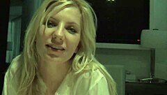 Reluctant cuckold watches first date blowjob and creampie