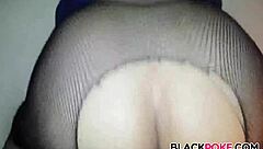 Big Black Cock Strokes Wet Black Pussy