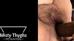 Latina BBW gets fist fucked hard, squirting on monster cock