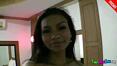 Wow! Skinny Thai Girl Takes It Deep Between Legs!