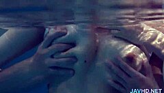 young asian amateur girl experiences intense gangbang threesome