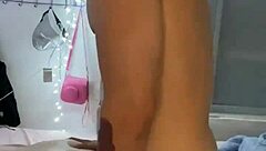 Intense big cock fucks horny petite Chilean babe