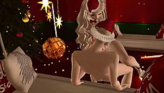 Unboxing my Christmas present: A naughty anime threesome with a monster cock