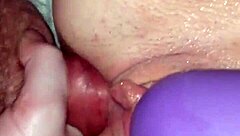 Vibrator on clit while getting ass pounded.