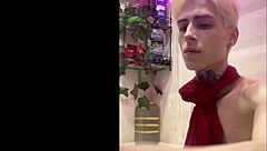 Steamy gay shower adventure with a young teen