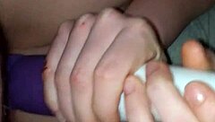 Vibrator on clit while getting ass pounded.