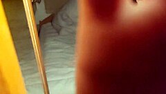 Latina babe penetrates man's rear end