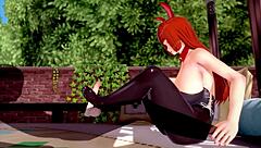 3d hentai features big-breasted beauty in animated scene