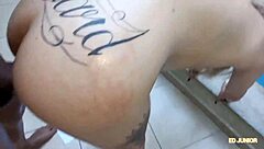 Ed Junior Bursts Ass Of Young Blonde Without Condom In Red And Sheer