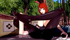 3d hentai features big-breasted beauty in animated scene