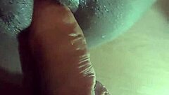 Interracial closeup with beautiful creampie amateur, big cock pov