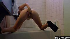 Dagfs - Attractive Teen Pleasuring Herself In Bathroom
