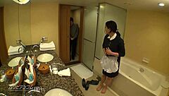 hey, wanna know what this japanese beauty does with her big tits?