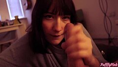 Cheating girlfriend sucks huge dick