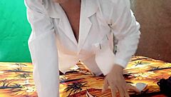 Nurse Visits Patient, Starts Fucking at Home