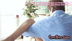 Big-titty blonde gags on rock hard cock in german reality, cum in mouth, deepthroat training on lenanitro dating.