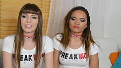 Alex Blake and Naudi Nala: Interview Before Double Blowjob! What Will They Say?