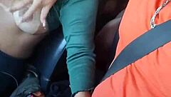 Car ride through São Paulo turns into intense fucking with big tits and cuckold action. Watch the amateurs go wild!