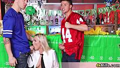 Free Use Fuck Day Chooses Pretty Blonde Waitress!