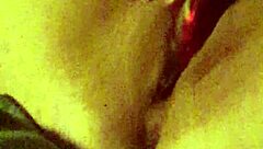 Liz fucks herself with dildo while you watch