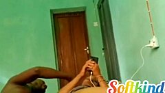 White girl gets fucked by a black man in a soft and gentle way