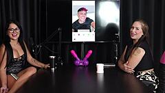 brazilian teen francis simas in sheer red lingerie gets punched and likes it during bdsm content