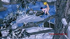 Denki fucks jiro in the hotspring with squirting and creampie 😏💦