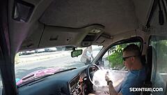 i saw him wanting to fuck this sexy ginger in the taxi