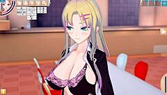 Steamy massage turns into sensual handjob and blowjob in anime Hentai